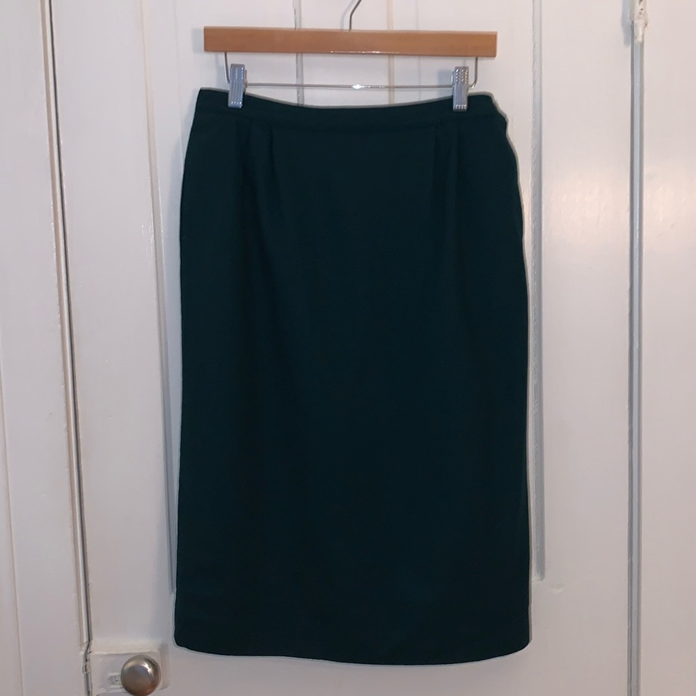 VINTAGE PENDLETON GREEN WOOL SKIRT